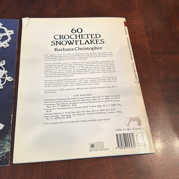 Dover Needlework Series Chrocketed Snowflakes Pattern Books Annie's Attic - Picture 6 of 7